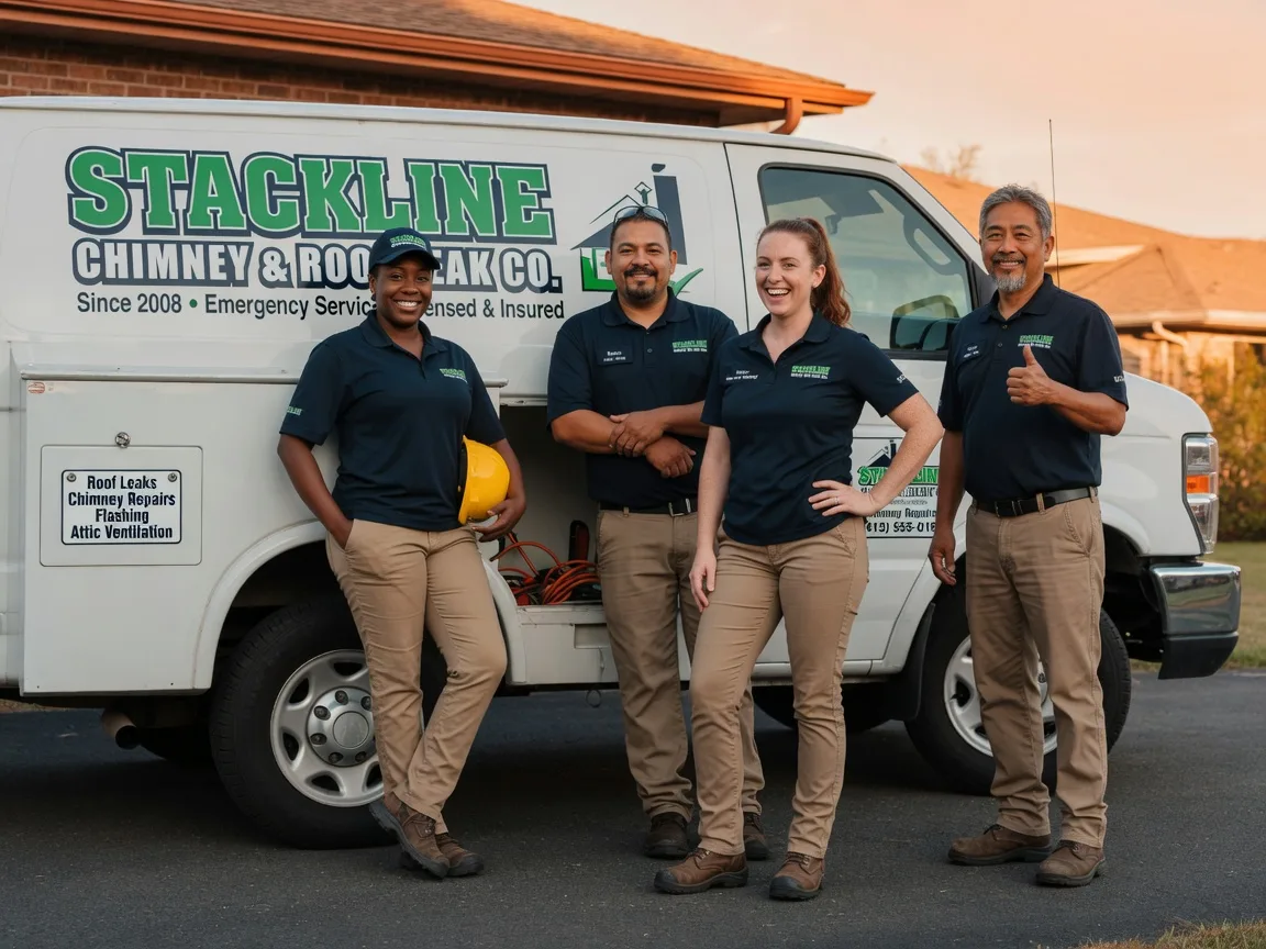 Chimney flashing repair company in Polk, OH